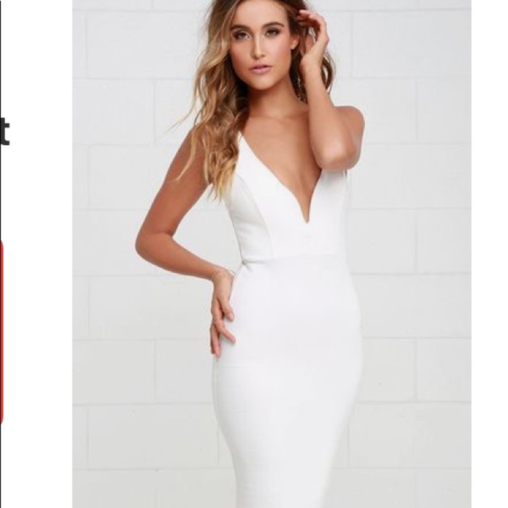 BNWT! Gracefully yours white sheath dress SZ small